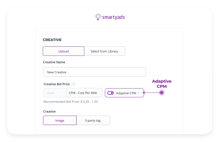 Adaptive CPM DSP dashboard