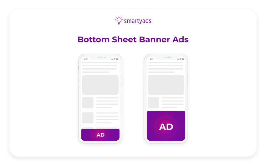 bottom sheet banner ads