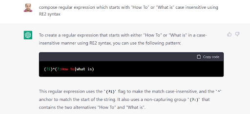 chat gpt composing expression