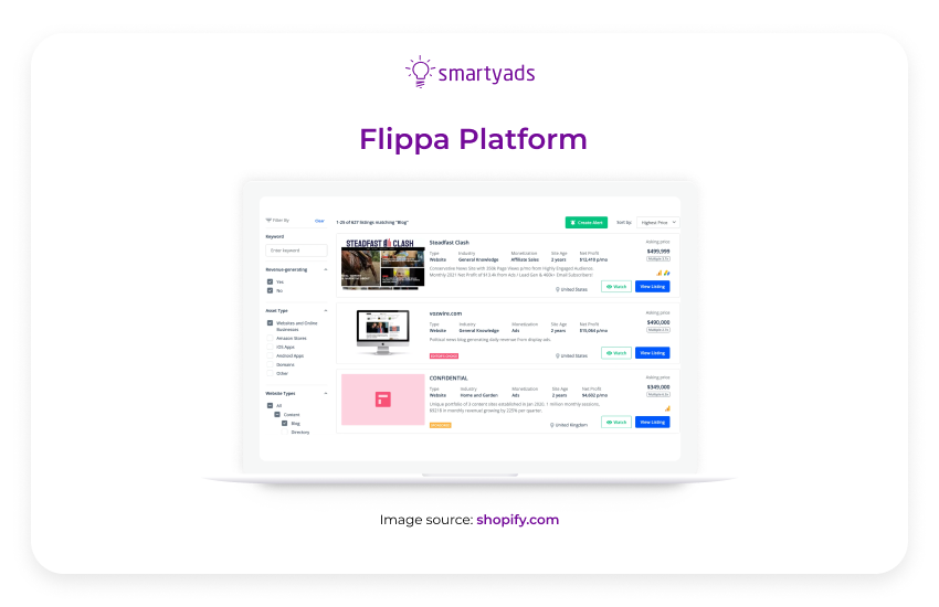 flippa platform