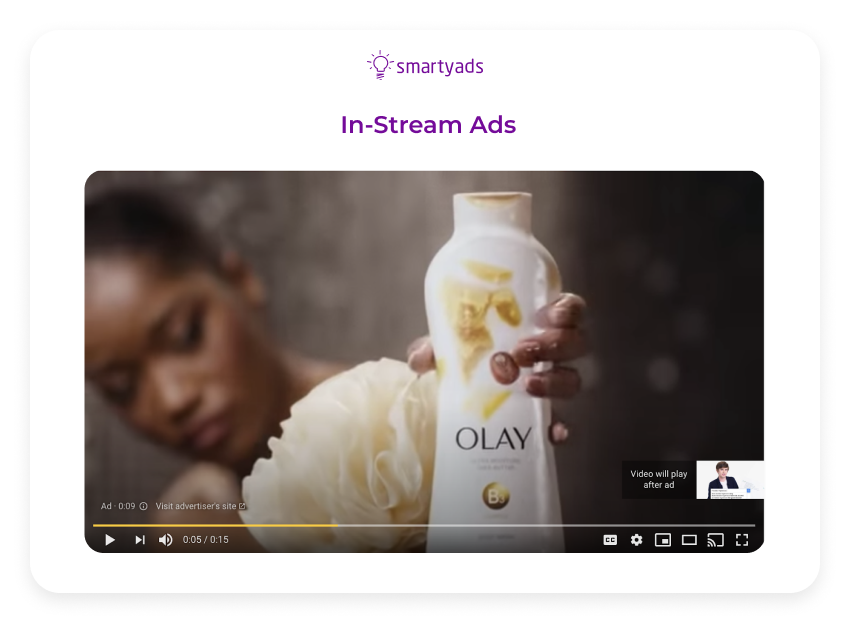 in stream ad