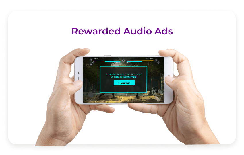 Rewarded audio ads